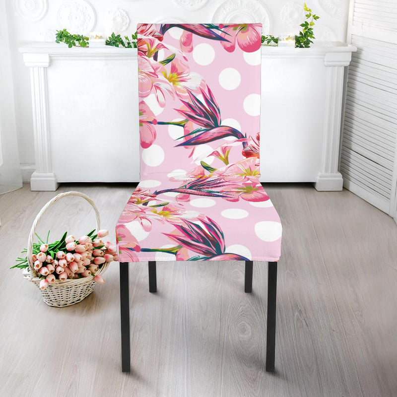 Bird Of Paradise Pattern Print Design BOP011 Dining Chair Slipcover-JORJUNE.COM