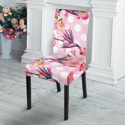 Bird Of Paradise Pattern Print Design BOP011 Dining Chair Slipcover-JORJUNE.COM