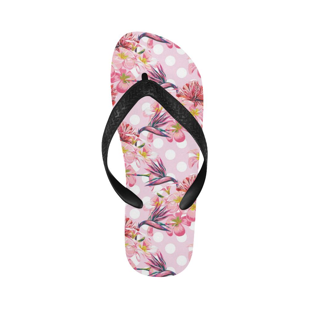 Bird Of Paradise Pattern Print Design BOP011 Flip Flops-JorJune