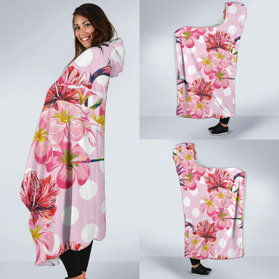 Bird Of Paradise Pattern Print Design BOP011 Hooded Blanket-JORJUNE.COM