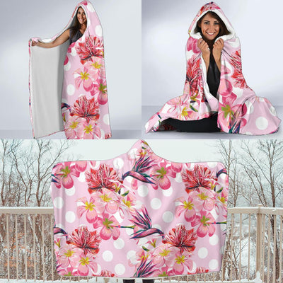 Bird Of Paradise Pattern Print Design BOP011 Hooded Blanket-JORJUNE.COM