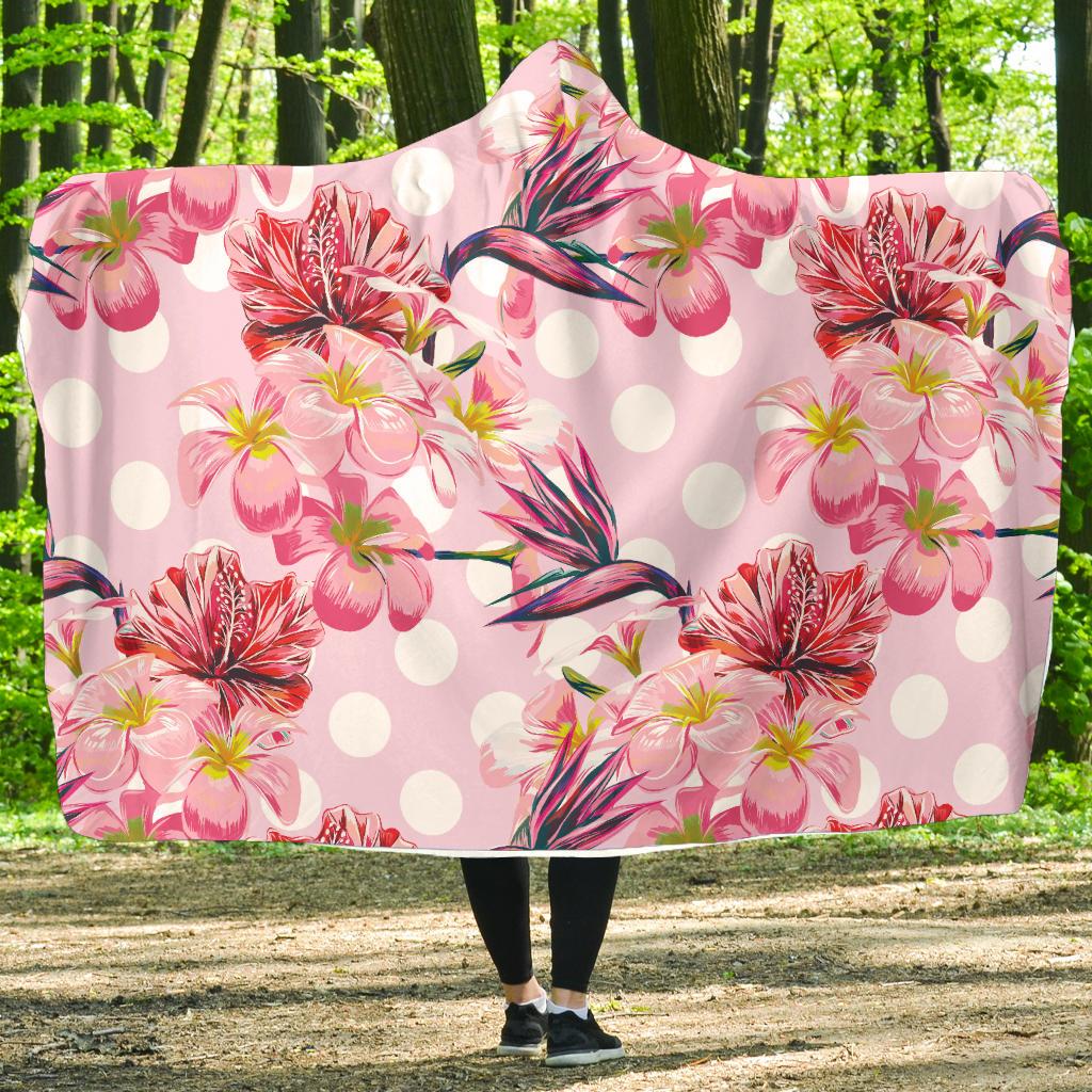 Bird Of Paradise Pattern Print Design BOP011 Hooded Blanket-JORJUNE.COM