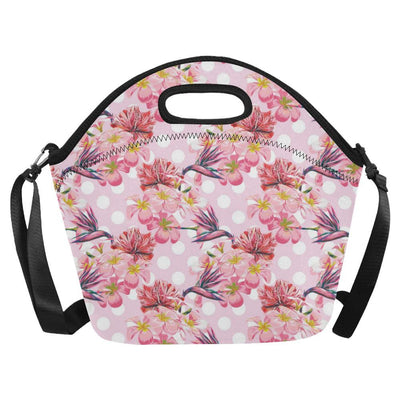 Bird Of Paradise Pattern Print Design BOP011 Neoprene Lunch Bag-JorJune