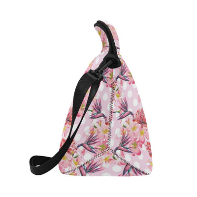 Bird Of Paradise Pattern Print Design BOP011 Neoprene Lunch Bag-JorJune