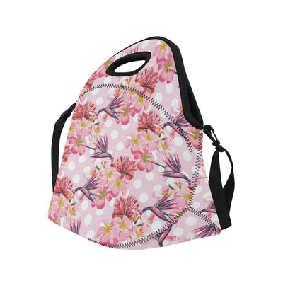 Bird Of Paradise Pattern Print Design BOP011 Neoprene Lunch Bag-JorJune