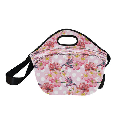 Bird Of Paradise Pattern Print Design BOP011 Neoprene Lunch Bag-JorJune