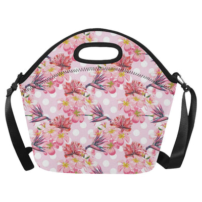 Bird Of Paradise Pattern Print Design BOP011 Neoprene Lunch Bag-JorJune