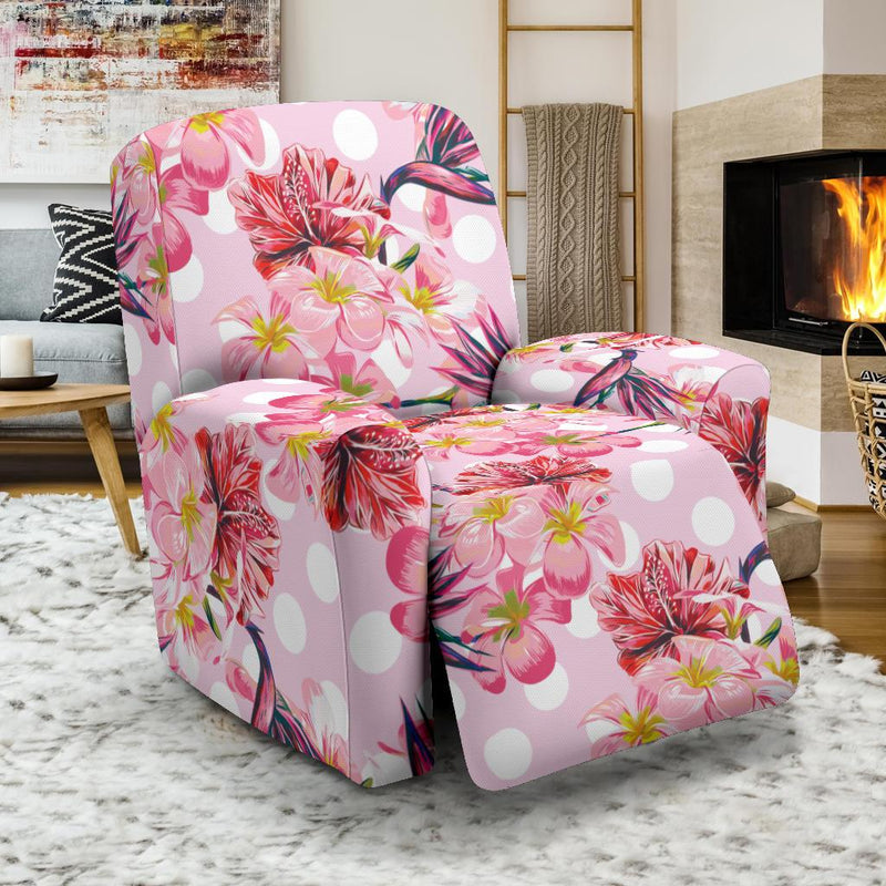 Bird Of Paradise Pattern Print Design BOP011 Recliner Slipcover-JORJUNE.COM