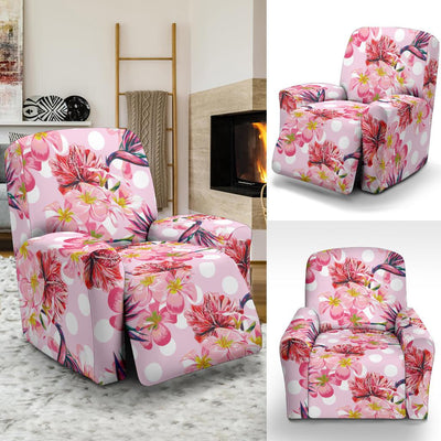 Bird Of Paradise Pattern Print Design BOP011 Recliner Slipcover-JORJUNE.COM