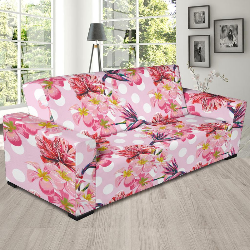 Bird Of Paradise Pattern Print Design BOP011 Sofa Slipcover-JORJUNE.COM