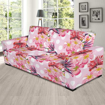Bird Of Paradise Pattern Print Design BOP011 Sofa Slipcover-JORJUNE.COM