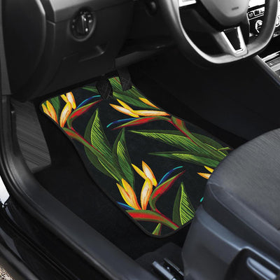 Bird Of Paradise Pattern Print Design BOP012 Car Floor Mats-JorJune