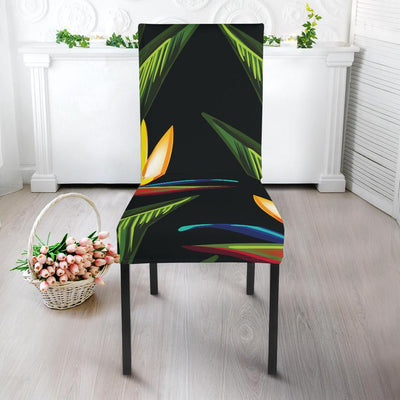 Bird Of Paradise Pattern Print Design BOP012 Dining Chair Slipcover-JORJUNE.COM