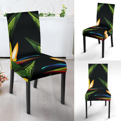 Bird Of Paradise Pattern Print Design BOP012 Dining Chair Slipcover-JORJUNE.COM