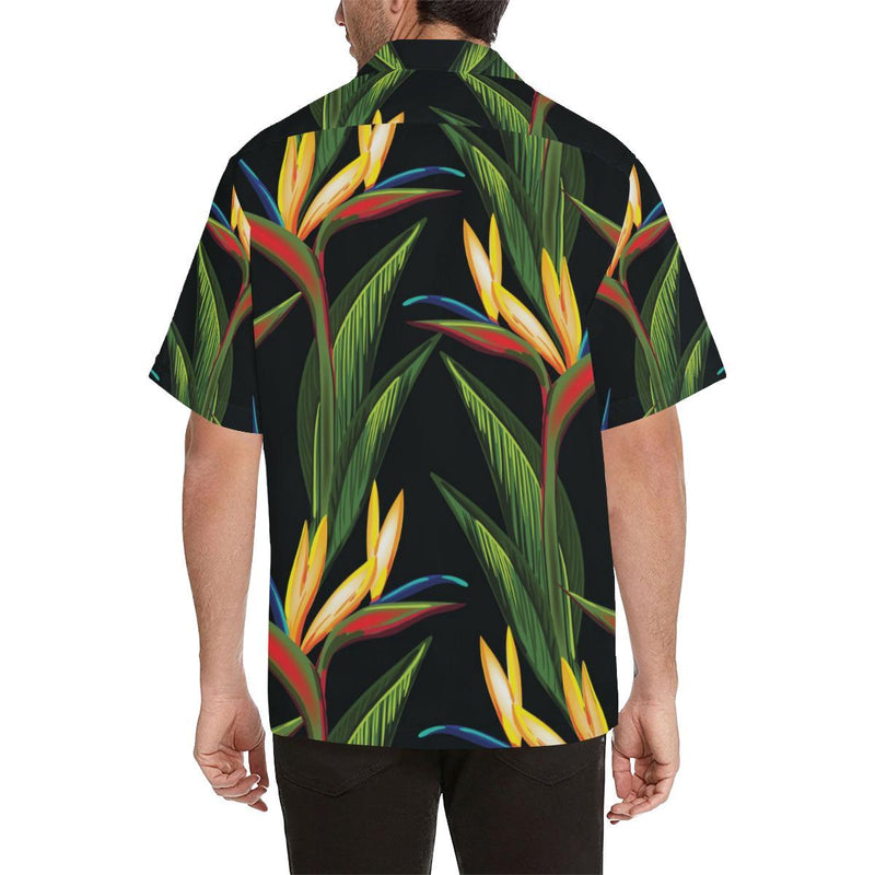 Bird Of Paradise Pattern Print Design BOP012 Men Hawaiian Shirt-JorJune