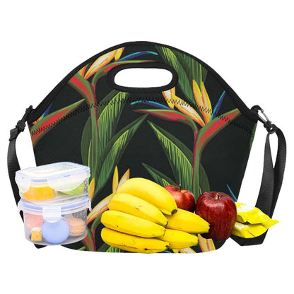 Bird Of Paradise Pattern Print Design BOP012 Neoprene Lunch Bag-JorJune