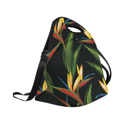 Bird Of Paradise Pattern Print Design BOP012 Neoprene Lunch Bag-JorJune