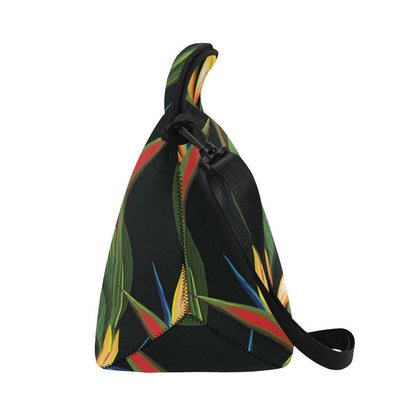 Bird Of Paradise Pattern Print Design BOP012 Neoprene Lunch Bag-JorJune