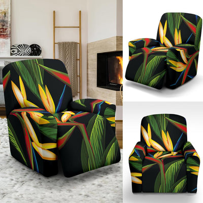 Bird Of Paradise Pattern Print Design BOP012 Recliner Slipcover-JORJUNE.COM