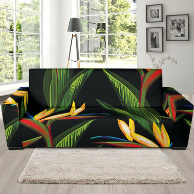 Bird Of Paradise Pattern Print Design BOP012 Sofa Slipcover-JORJUNE.COM