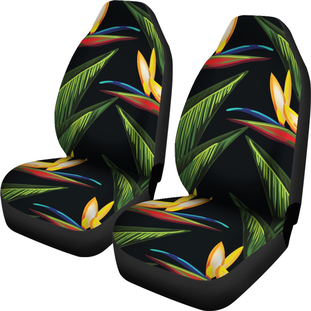 Bird Of Paradise Pattern Print Design BOP012 Universal Fit Car Seat Covers