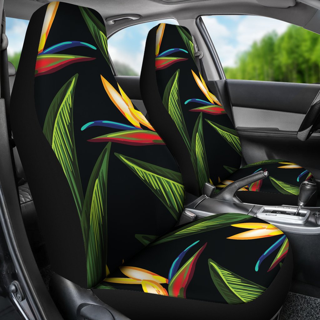 Bird Of Paradise Pattern Print Design BOP012 Universal Fit Car Seat Covers