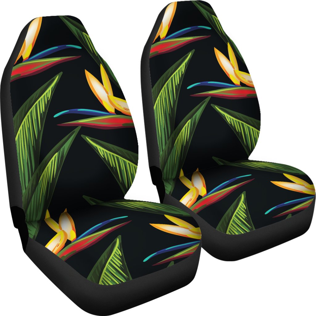 Bird Of Paradise Pattern Print Design BOP012 Universal Fit Car Seat Covers
