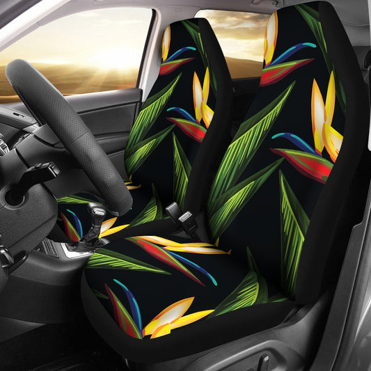 Bird Of Paradise Pattern Print Design BOP012 Universal Fit Car Seat Covers