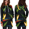 Bird Of Paradise Pattern Print Design BOP012 Women Hoodie Dress