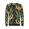 Bird Of Paradise Pattern Print Design BOP012 Women Long Sleeve Sweatshirt-JorJune