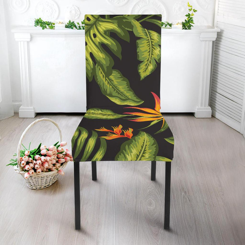 Bird Of Paradise Pattern Print Design BOP013 Dining Chair Slipcover-JORJUNE.COM