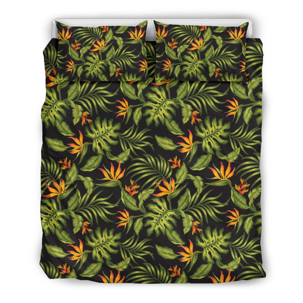 Bird Of Paradise Pattern Print Design BOP013 Duvet Cover Bedding Set-JORJUNE.COM