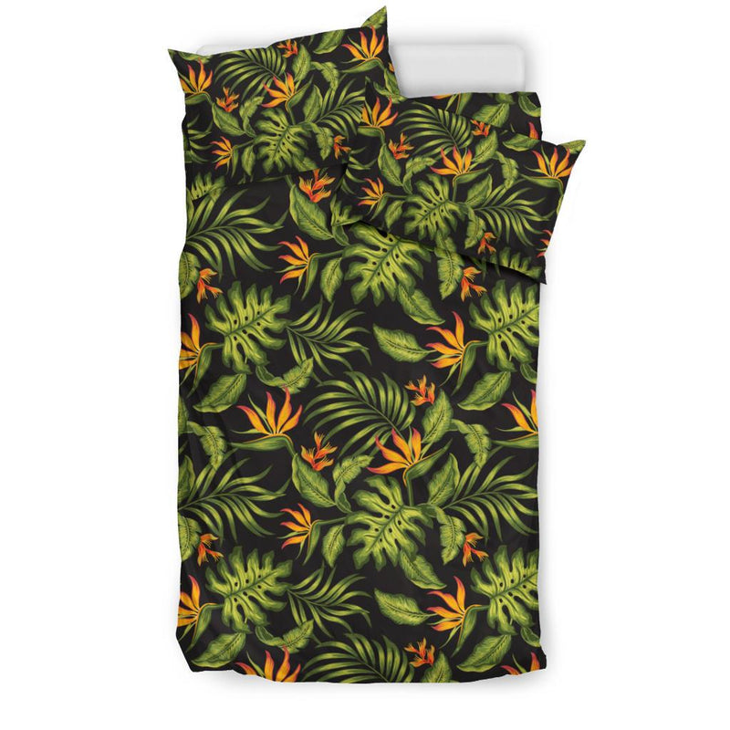 Bird Of Paradise Pattern Print Design BOP013 Duvet Cover Bedding Set-JORJUNE.COM