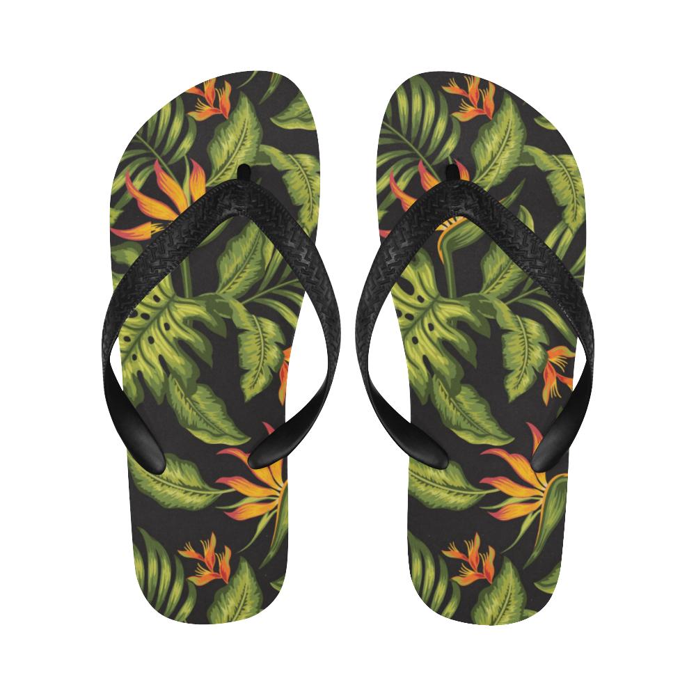 Bird Of Paradise Pattern Print Design BOP013 Flip Flops-JorJune