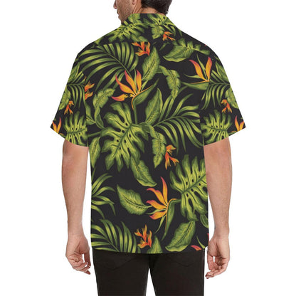 Bird Of Paradise Pattern Print Design BOP013 Men Hawaiian Shirt-JorJune