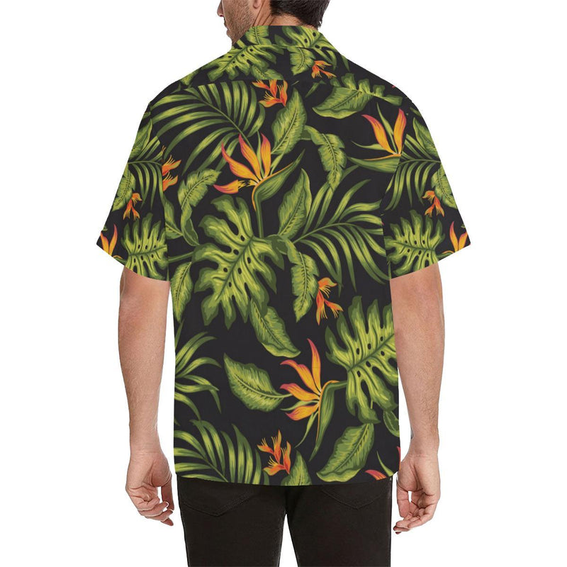 Bird Of Paradise Pattern Print Design BOP013 Men Hawaiian Shirt-JorJune