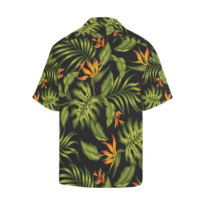 Bird Of Paradise Pattern Print Design BOP013 Men Hawaiian Shirt-JorJune