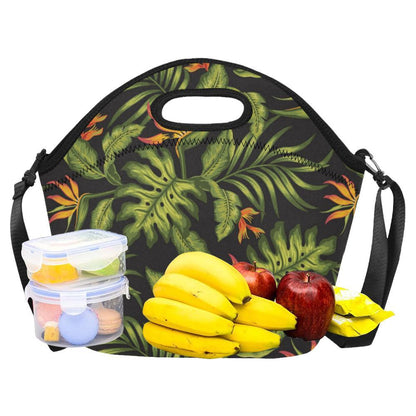 Bird Of Paradise Pattern Print Design BOP013 Neoprene Lunch Bag-JorJune