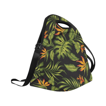 Bird Of Paradise Pattern Print Design BOP013 Neoprene Lunch Bag-JorJune