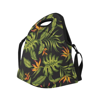 Bird Of Paradise Pattern Print Design BOP013 Neoprene Lunch Bag-JorJune