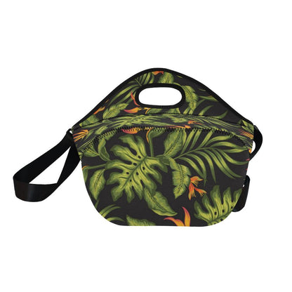 Bird Of Paradise Pattern Print Design BOP013 Neoprene Lunch Bag-JorJune