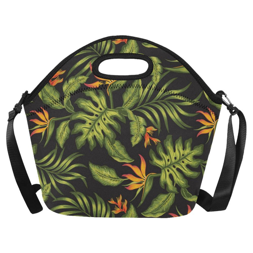 Bird Of Paradise Pattern Print Design BOP013 Neoprene Lunch Bag-JorJune