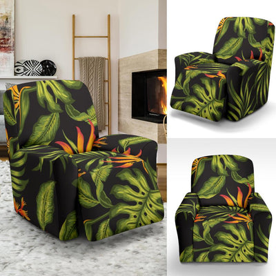 Bird Of Paradise Pattern Print Design BOP013 Recliner Slipcover-JORJUNE.COM