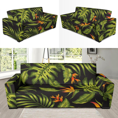 Bird Of Paradise Pattern Print Design BOP013 Sofa Slipcover-JORJUNE.COM