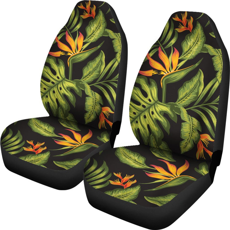 Bird Of Paradise Pattern Print Design BOP013 Universal Fit Car Seat Covers