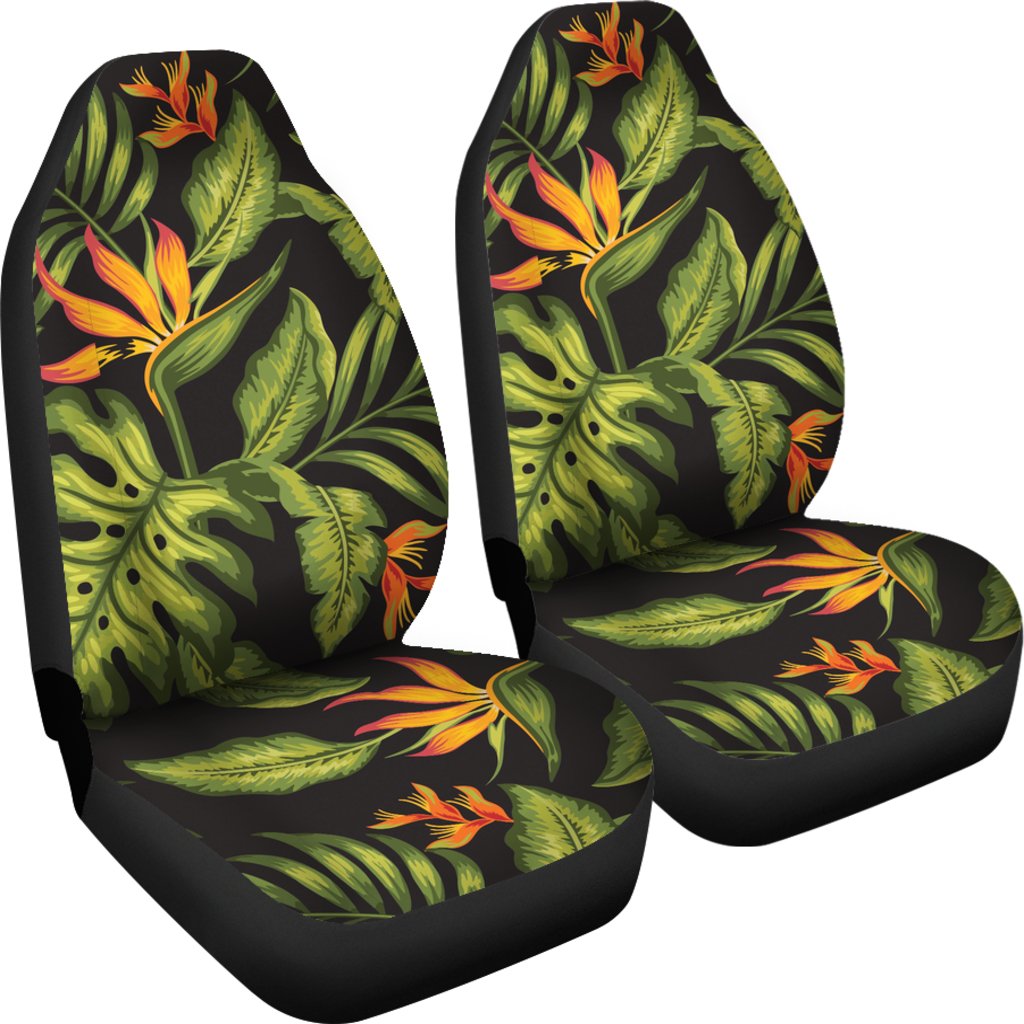 Bird Of Paradise Pattern Print Design BOP013 Universal Fit Car Seat Covers