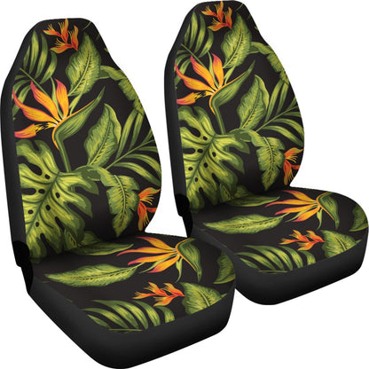 Bird Of Paradise Pattern Print Design BOP013 Universal Fit Car Seat Covers