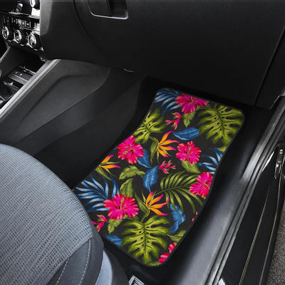 Bird Of Paradise Pattern Print Design BOP014 Car Floor Mats-JorJune