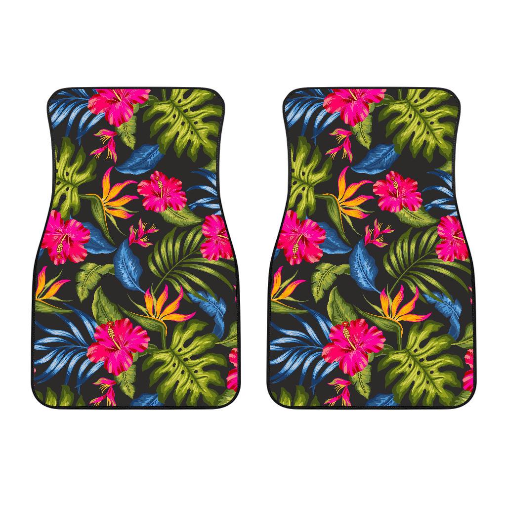 Bird Of Paradise Pattern Print Design BOP014 Car Floor Mats-JorJune