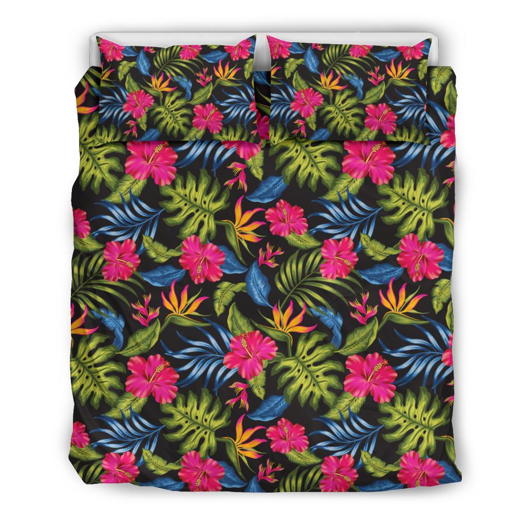 Bird Of Paradise Pattern Print Design BOP014 Duvet Cover Bedding Set-JORJUNE.COM